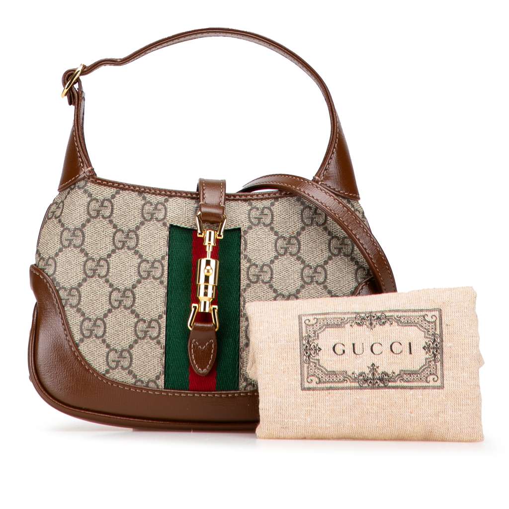 Gucci Mini GG Supreme Web Jackie 1961 Crossbody - Image 12