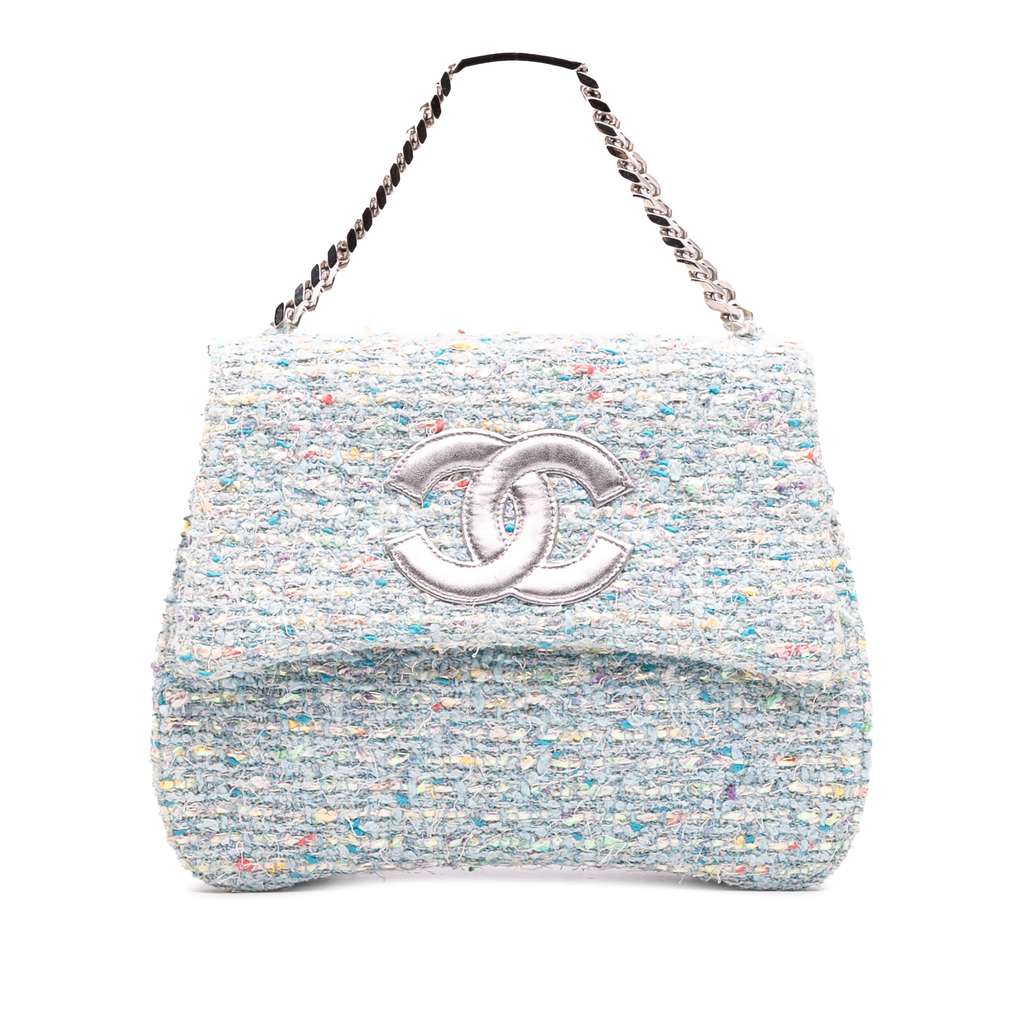 Chanel CC Confetti Tweed Flap