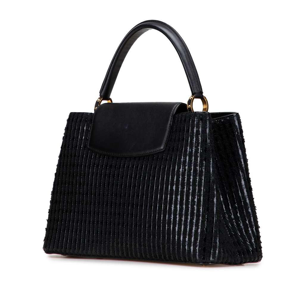 Louis Vuitton Tweed Capucines MM - Back view