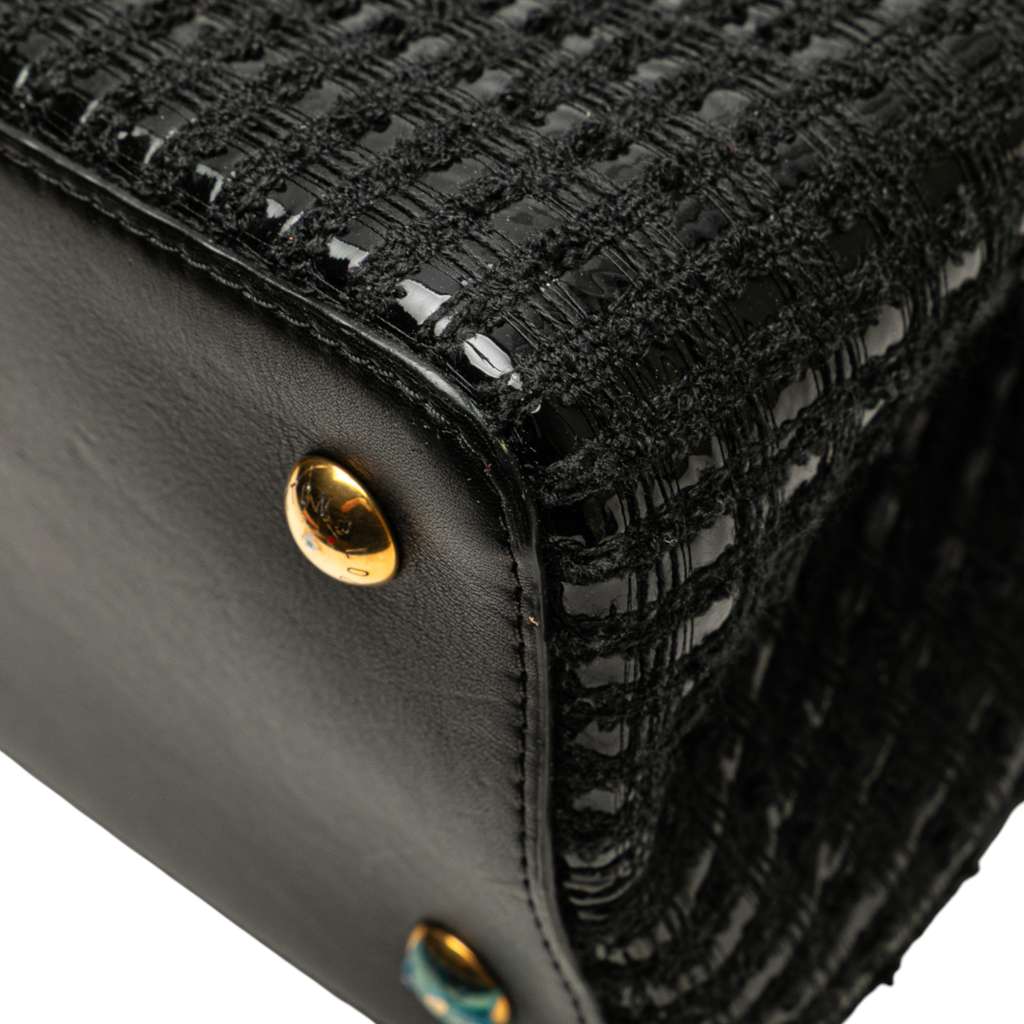 Louis Vuitton Tweed Capucines MM - Image 10
