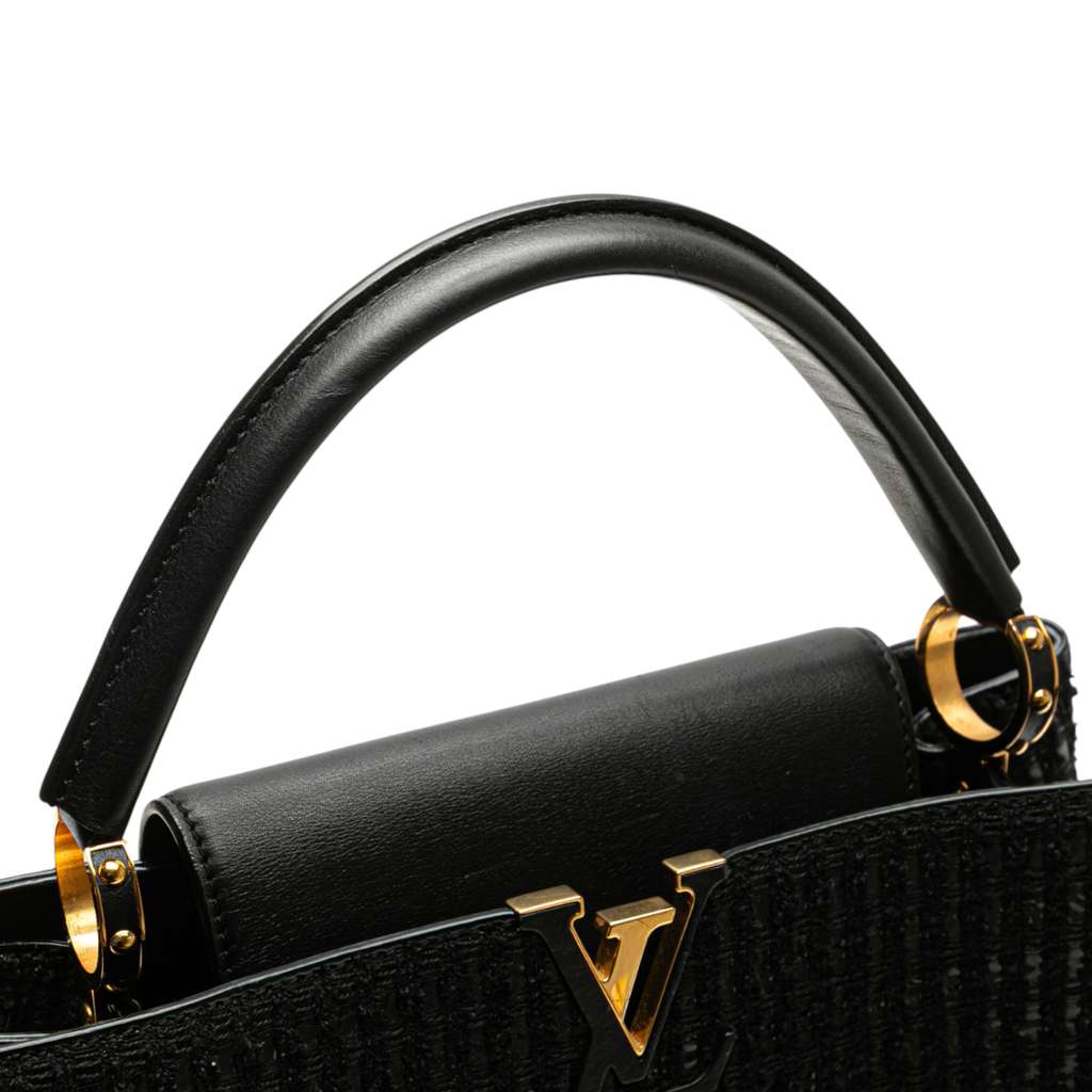 Louis Vuitton Tweed Capucines MM - Image 12