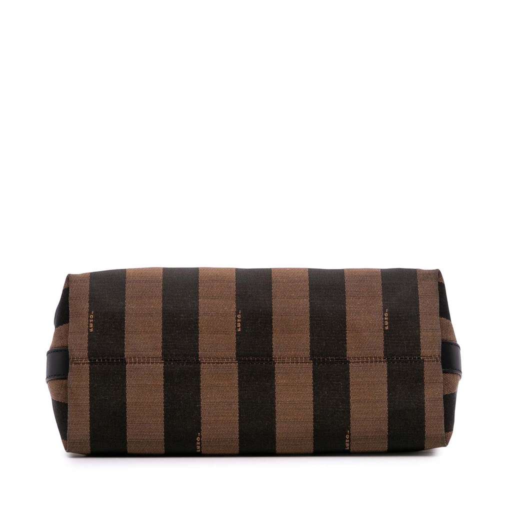 Fendi Canvas Pequin Shoulder Bag - 3