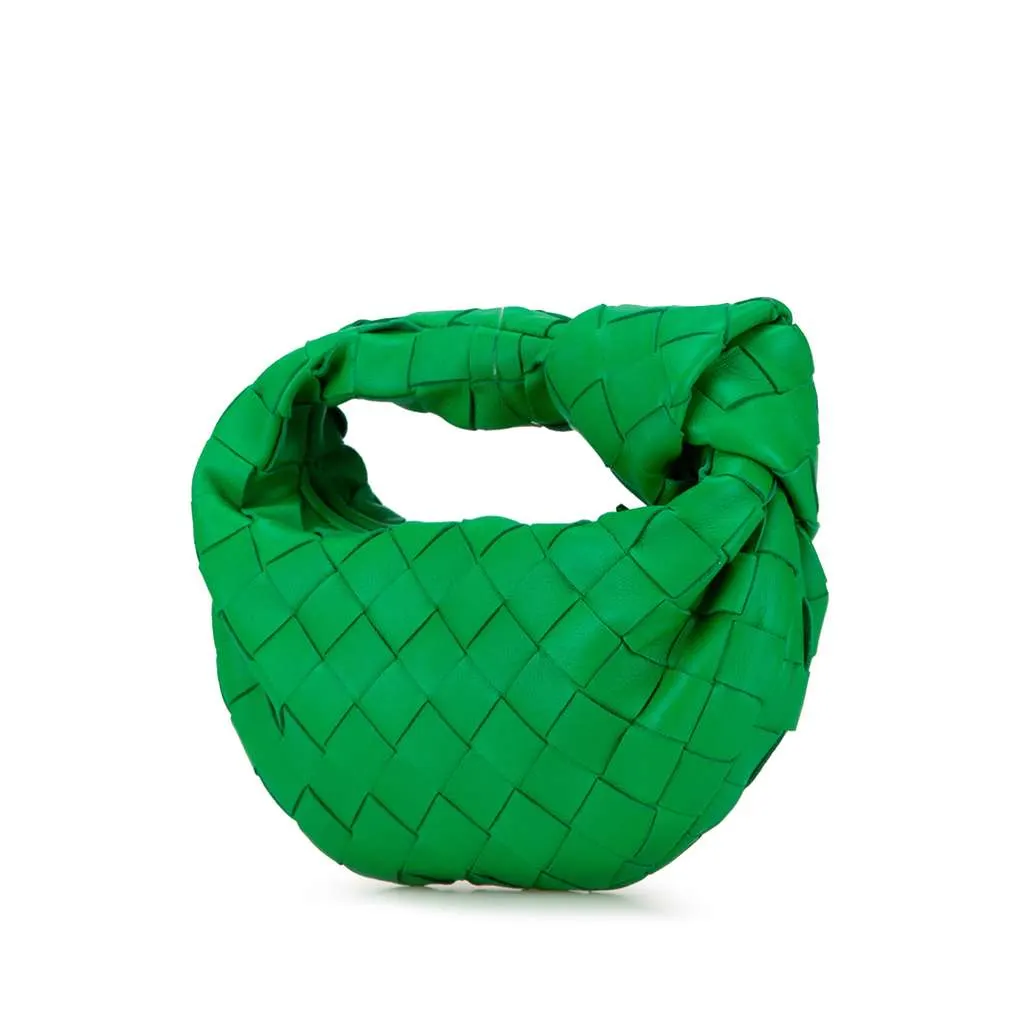 Bottega Veneta Candy Nappa Intrecciato Jodie Green Leather Very good - Back View
