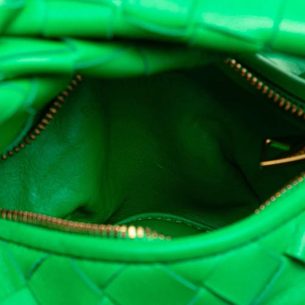Bottega Veneta Candy Nappa Intrecciato Jodie Green Leather Very good - Model View