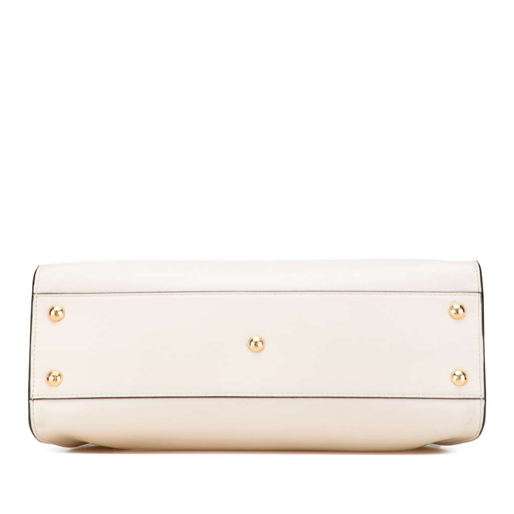 Fendi Medium Leather Selleria Peekaboo Iconic Satchel - 3