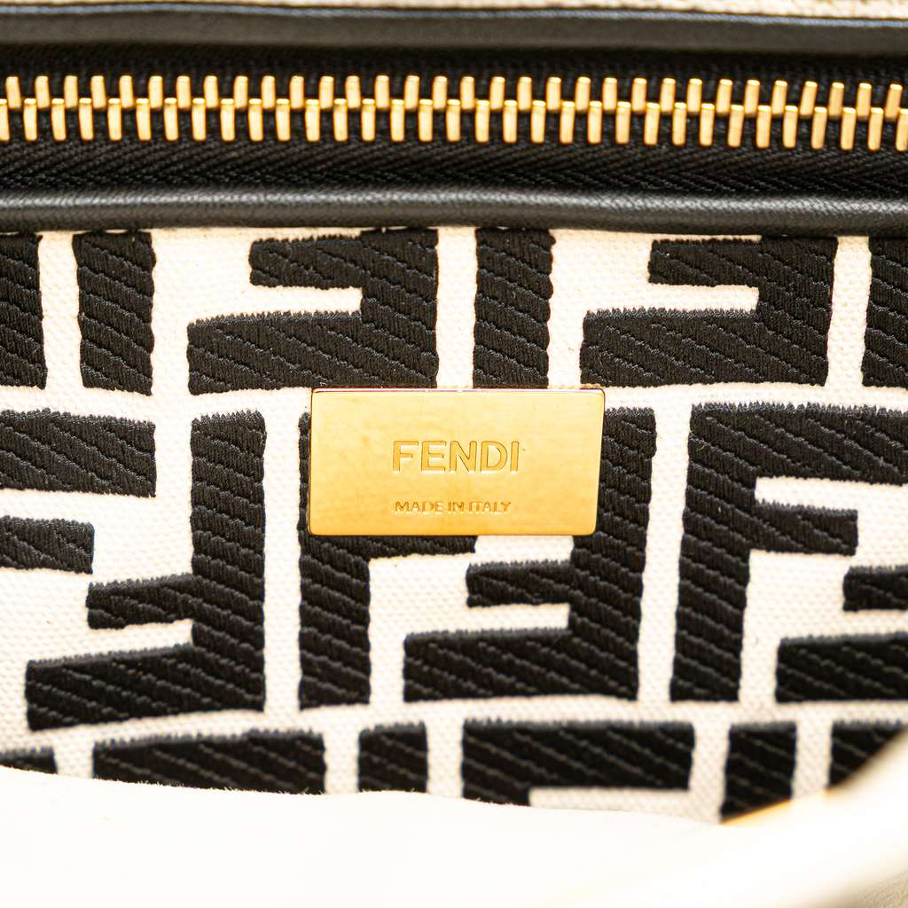 Fendi Medium Leather Selleria Peekaboo Iconic Satchel - 5