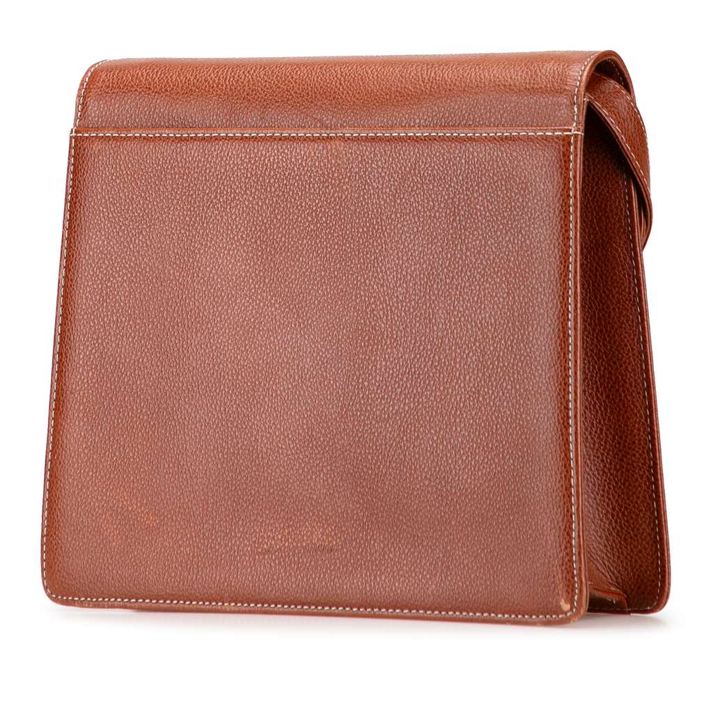 Saint Laurent Leather Monogram Crossbody - 2