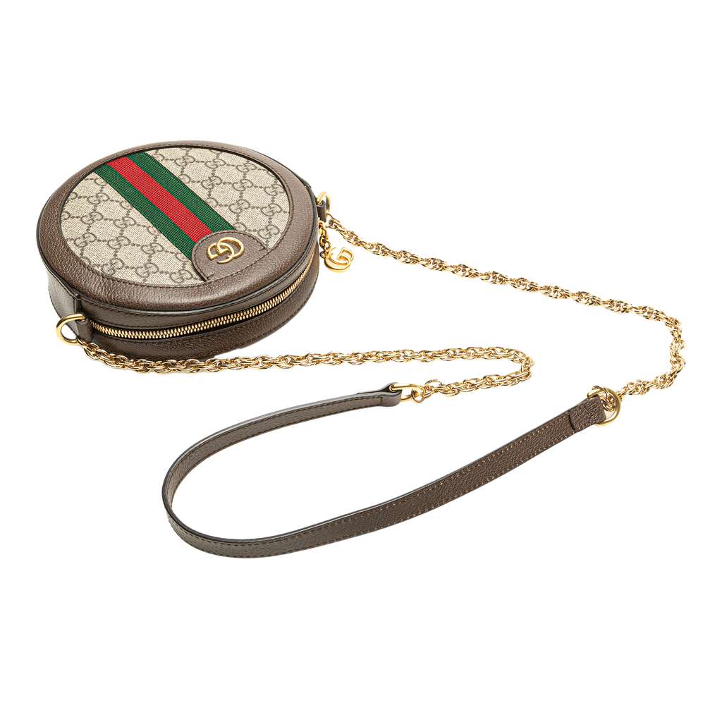 Gucci Mini GG Supreme Round Ophidia Crossbody - Image 13