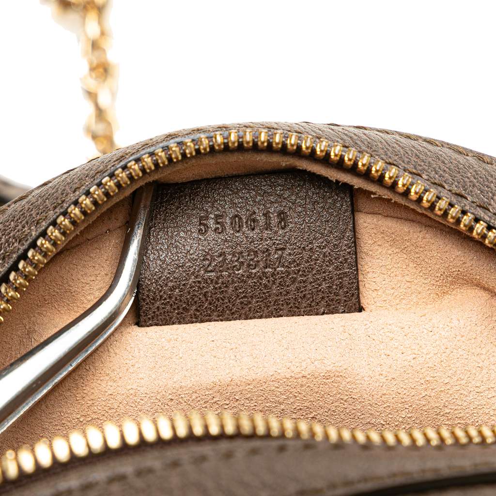 Gucci Mini GG Supreme Round Ophidia Crossbody - Detail 1
