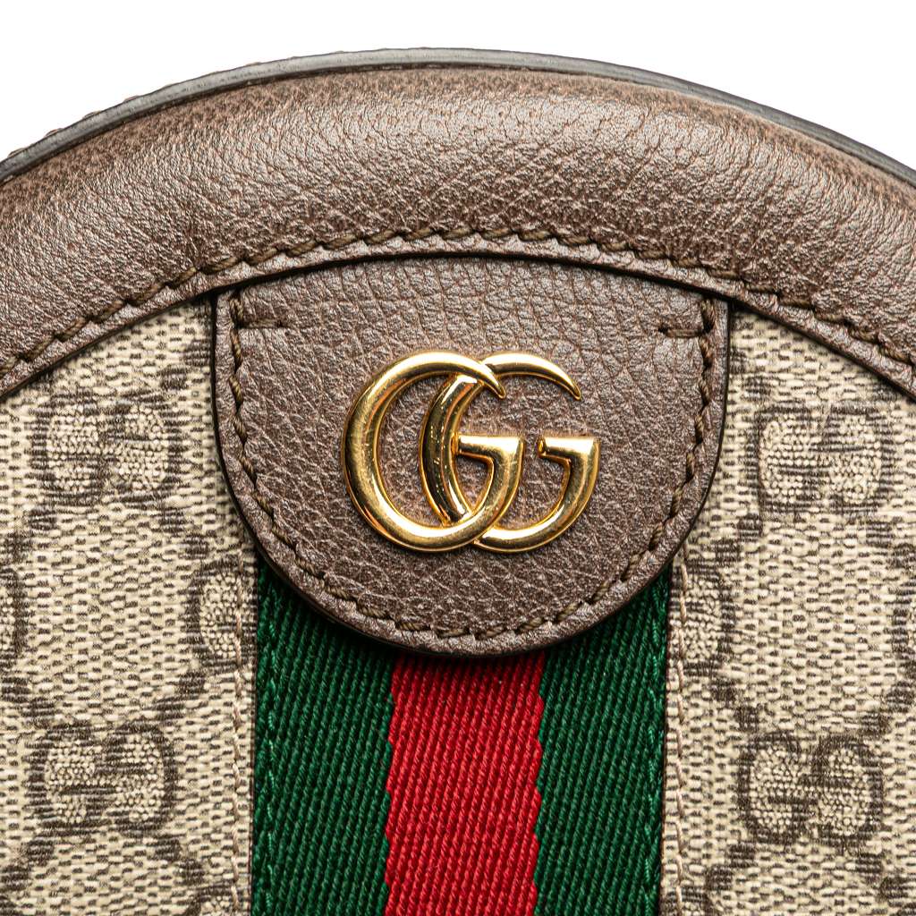 Gucci Mini GG Supreme Round Ophidia Crossbody - Detail 2