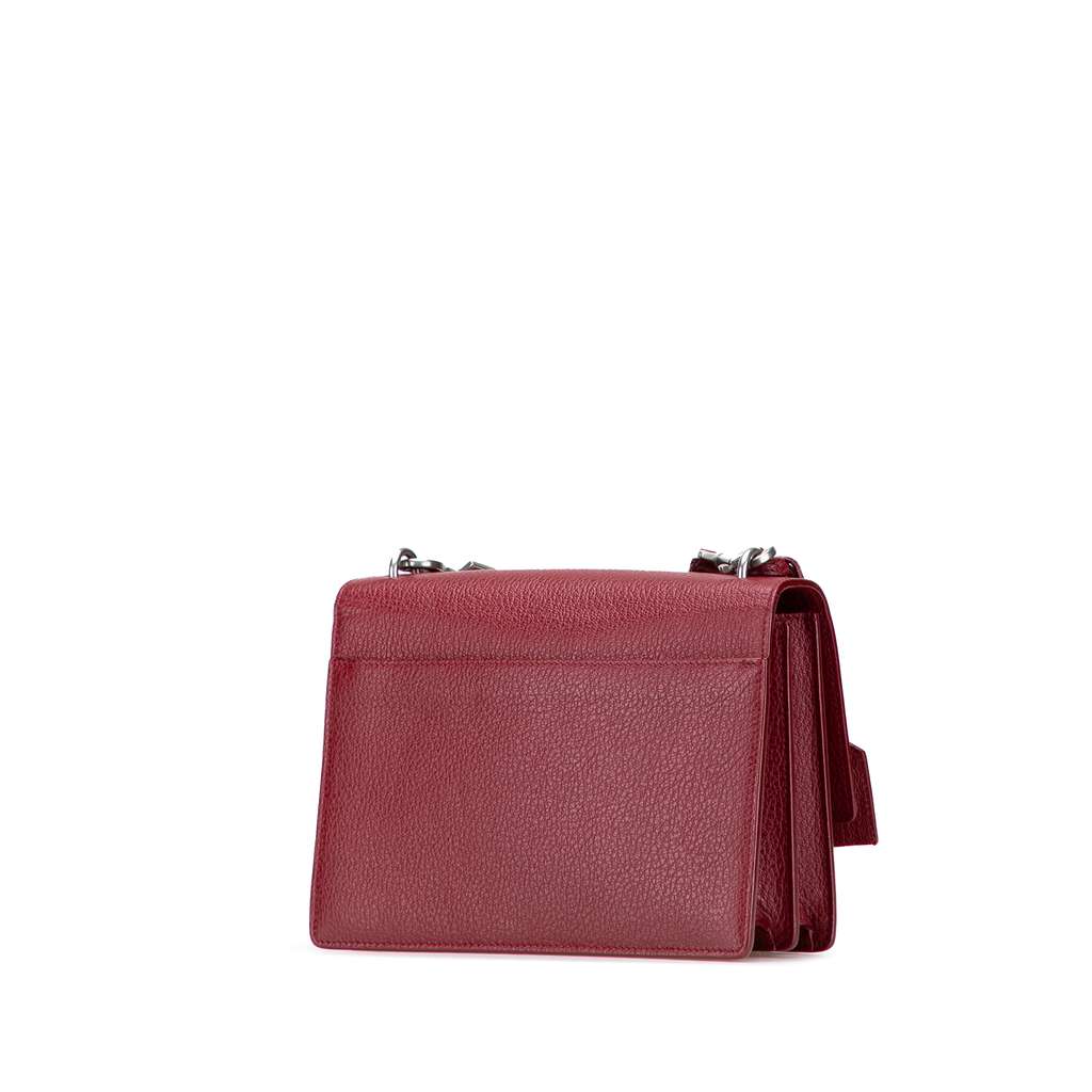 Saint Laurent Medium Grained Calfskin Monogram Sunset Crossbody - Back view
