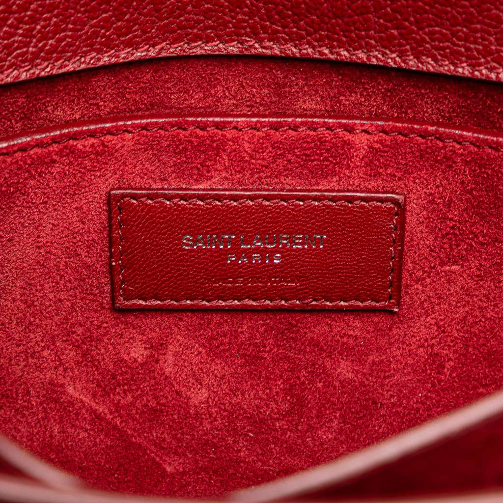 Saint Laurent Medium Grained Calfskin Monogram Sunset Crossbody - Side view