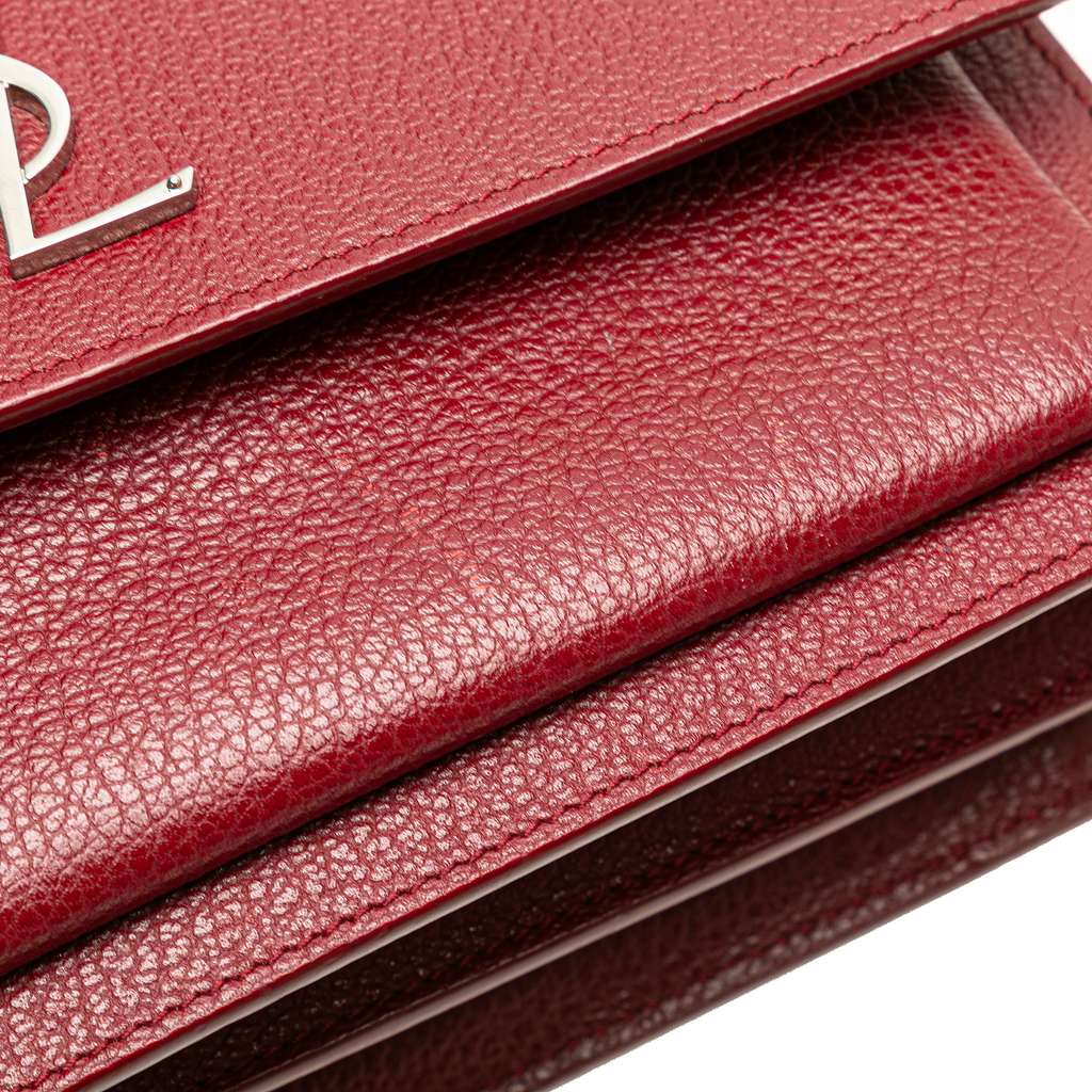 Saint Laurent Medium Grained Calfskin Monogram Sunset Crossbody - Detail 2