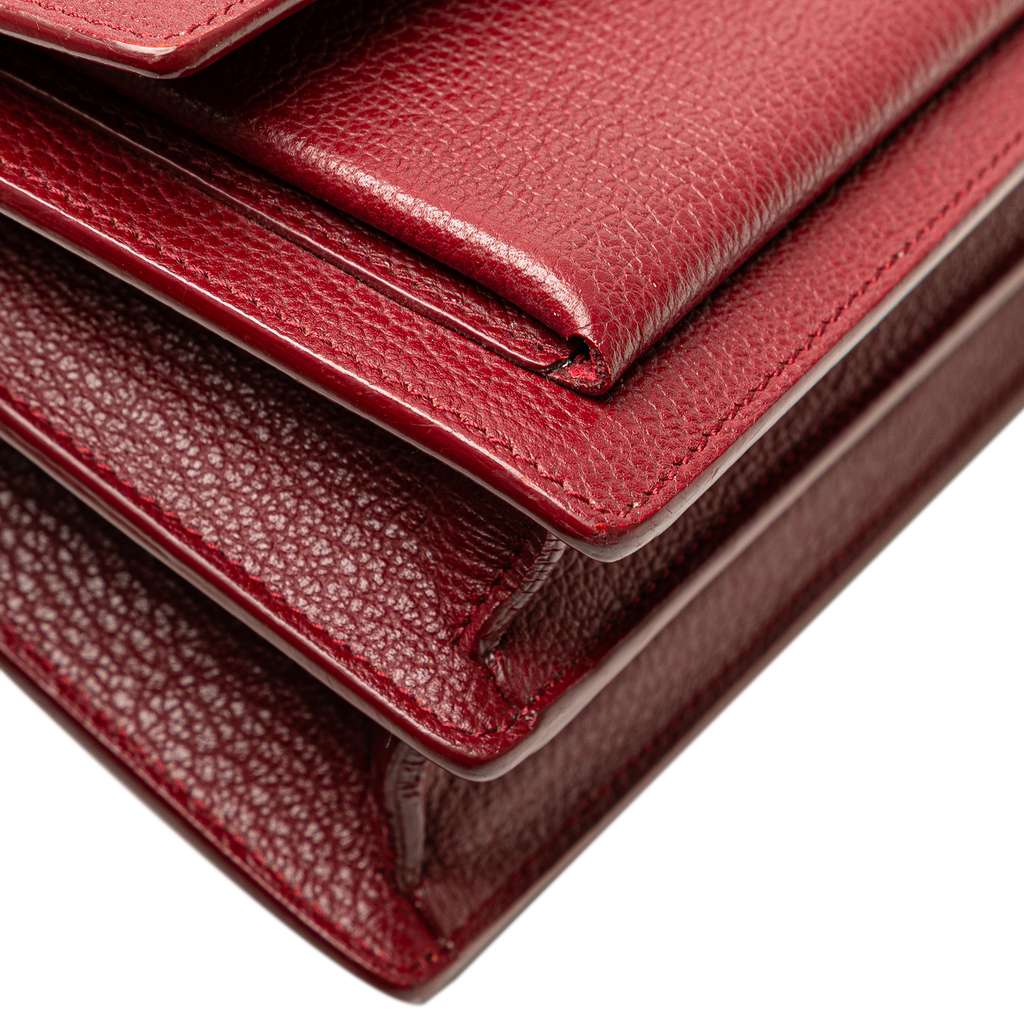 Saint Laurent Medium Grained Calfskin Monogram Sunset Crossbody - Image 10