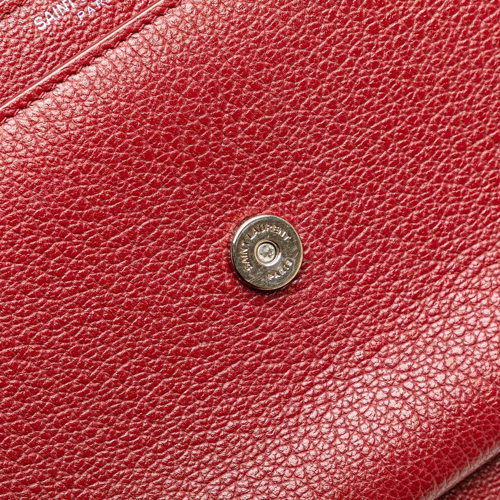 Saint Laurent Medium Grained Calfskin Monogram Sunset Crossbody - Image 12