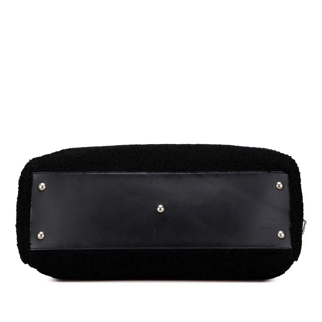Saint Laurent Shearling Travel Bag Black Fur Very good - Inside View