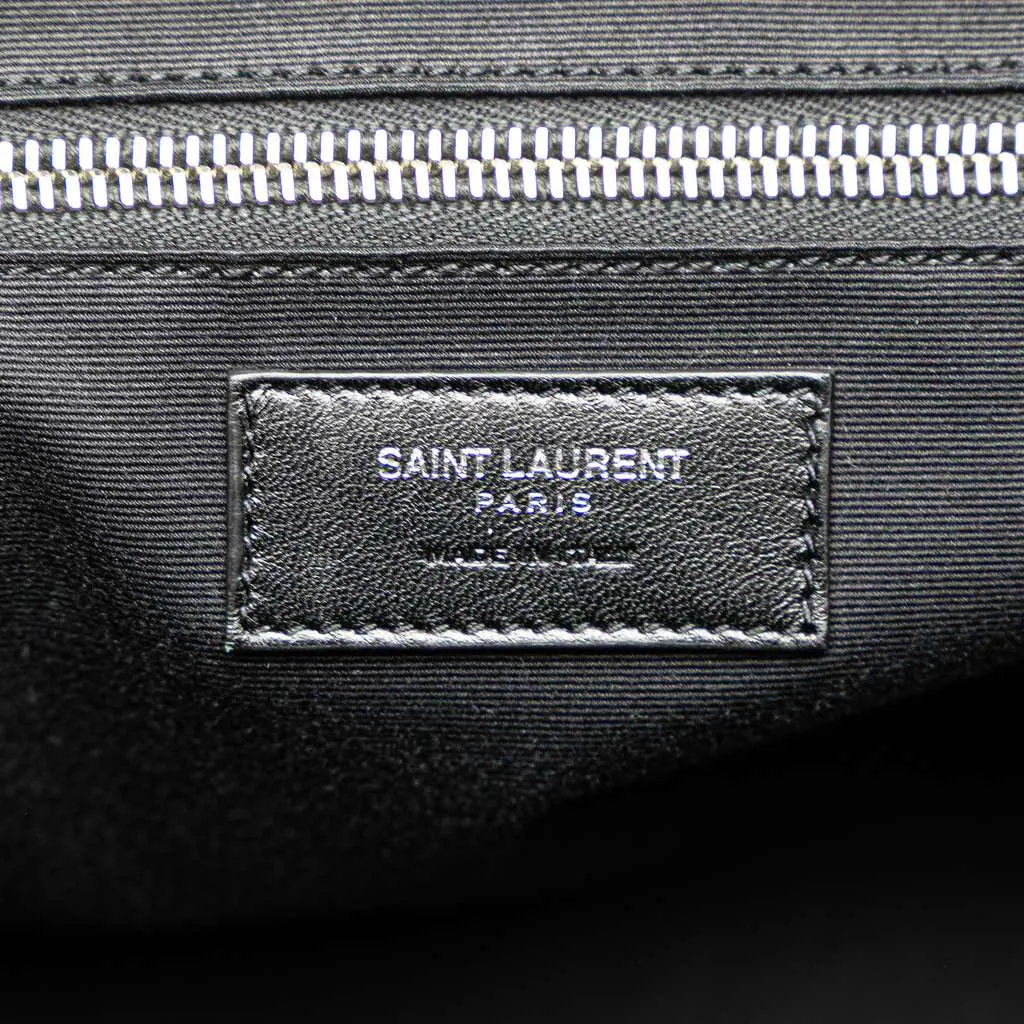Saint Laurent Shearling Travel Bag Black Fur Very good - Box View