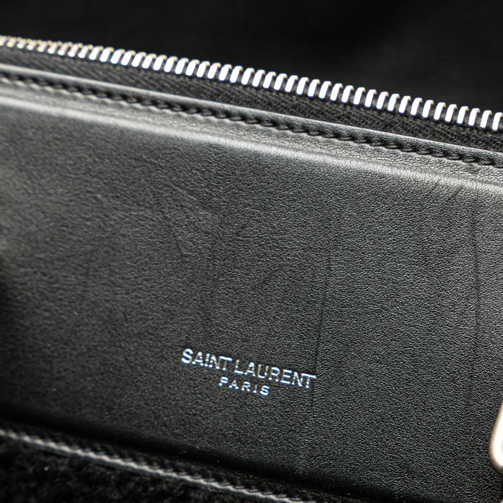 Saint Laurent Shearling Travel Bag - Image 10