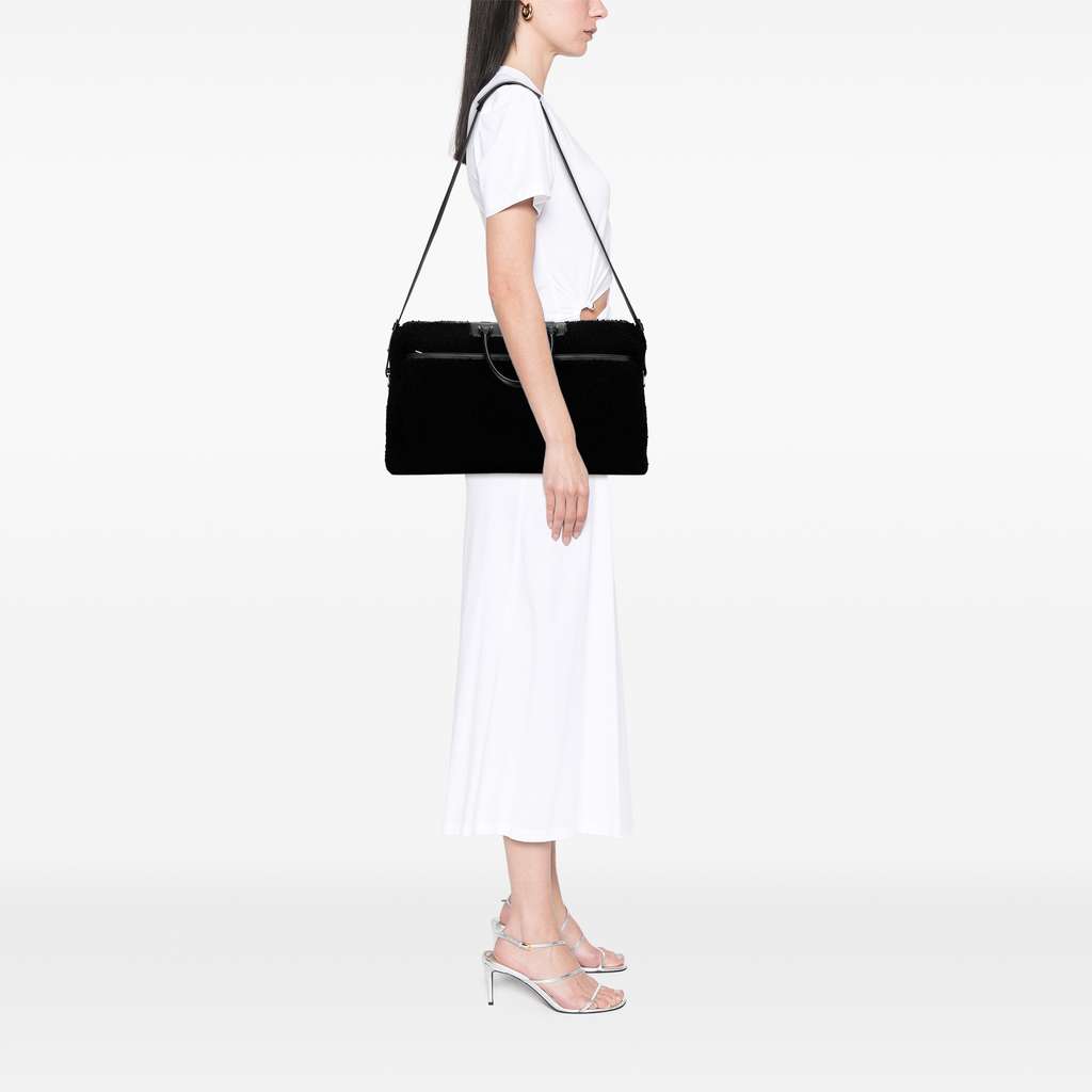 Saint Laurent Shearling Travel Bag - Image 12