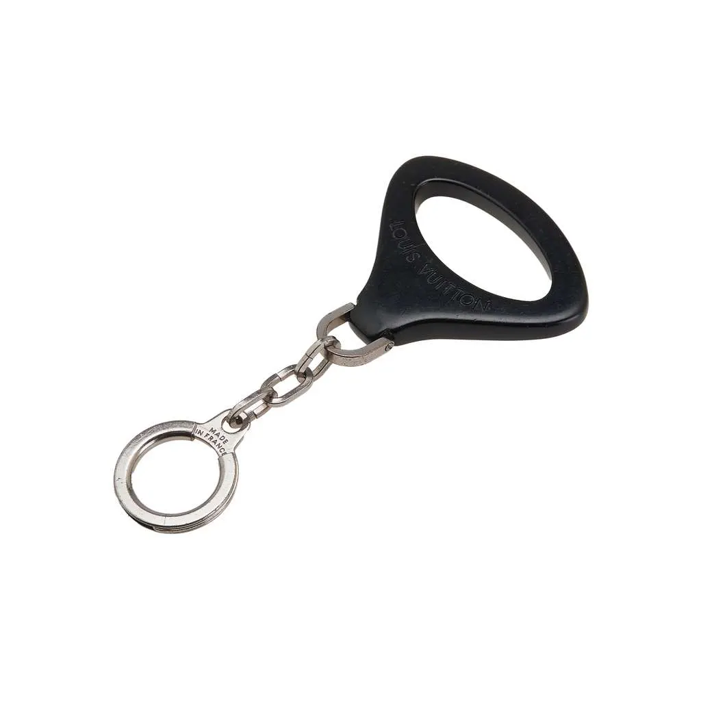 Louis Vuitton Porte Cles Epi Z Bag Charm and Key Chain Black Brass Good - Front View