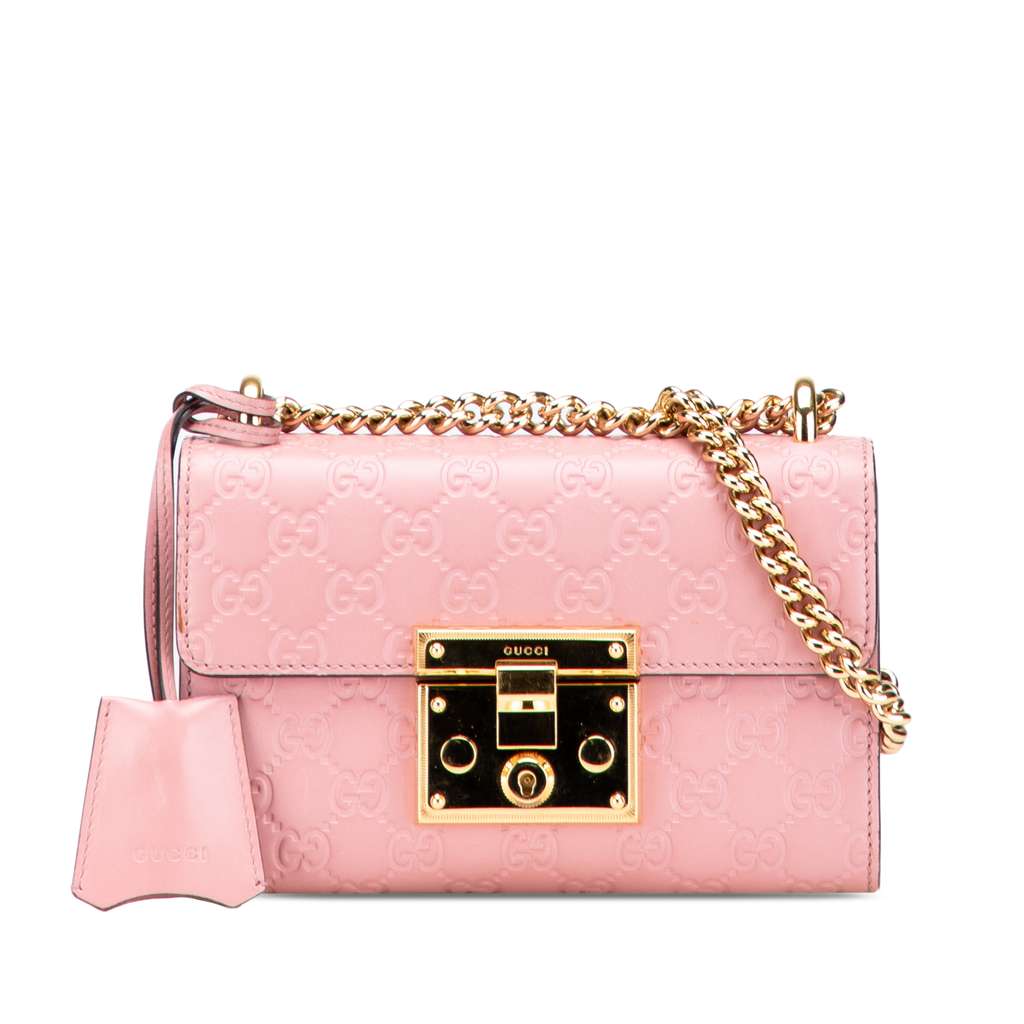 Gucci Small Guccissima Padlock Crossbody