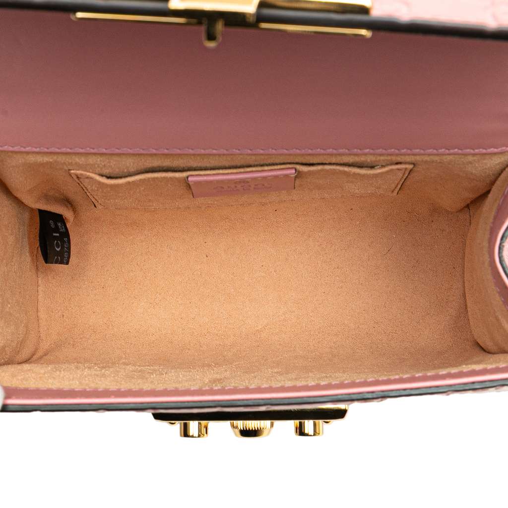 Gucci Small Guccissima Padlock Crossbody - 4