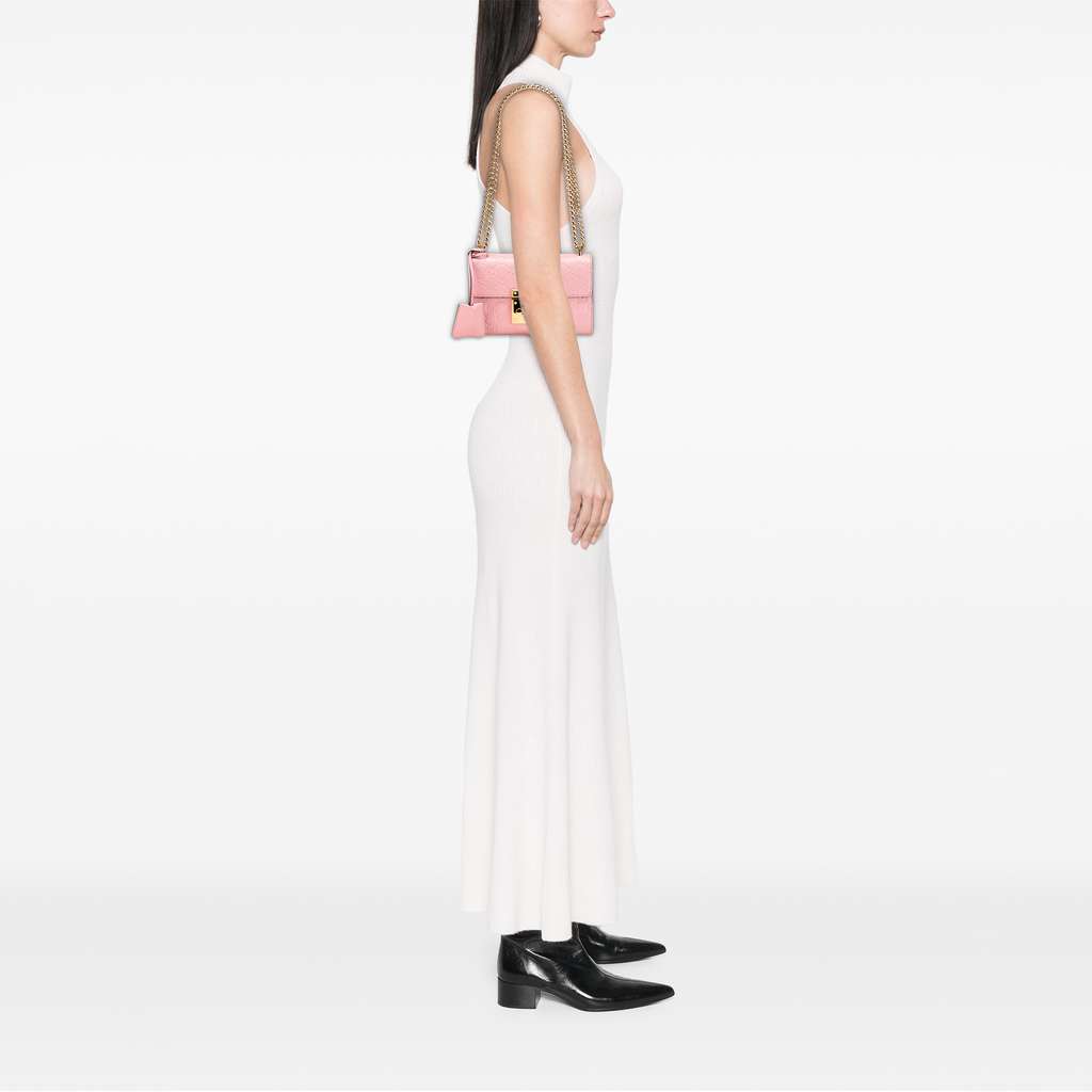 Gucci Small Guccissima Padlock Crossbody - Image 11