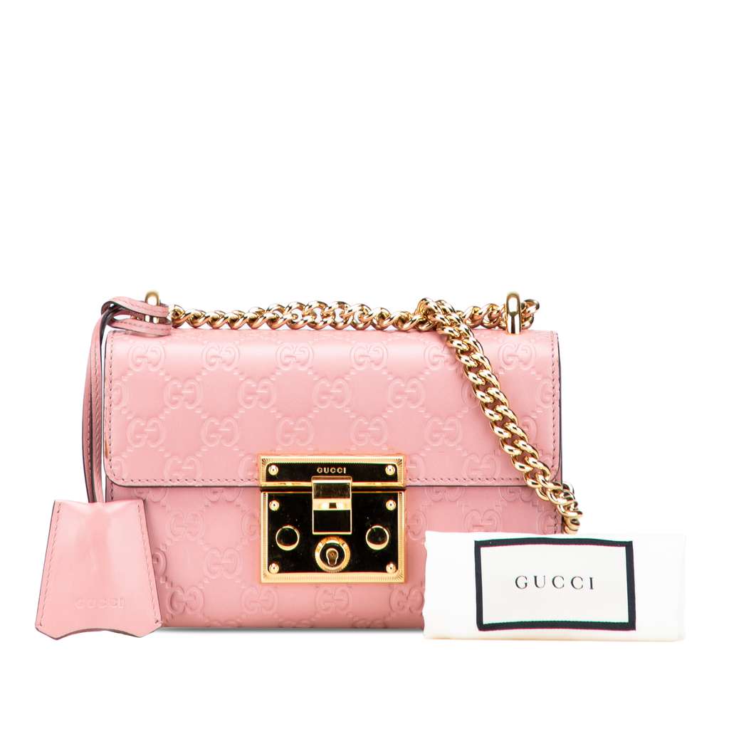Gucci Small Guccissima Padlock Crossbody - Image 12