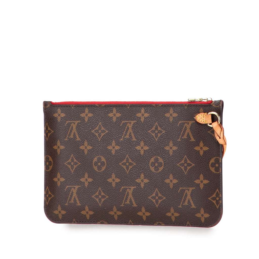 Louis Vuitton Monogram Neverfull Pouch - Back view
