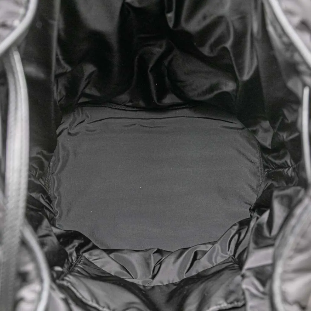Saint Laurent Nylon Rive Gauche Drawstring Backpack Black Very good - Model View