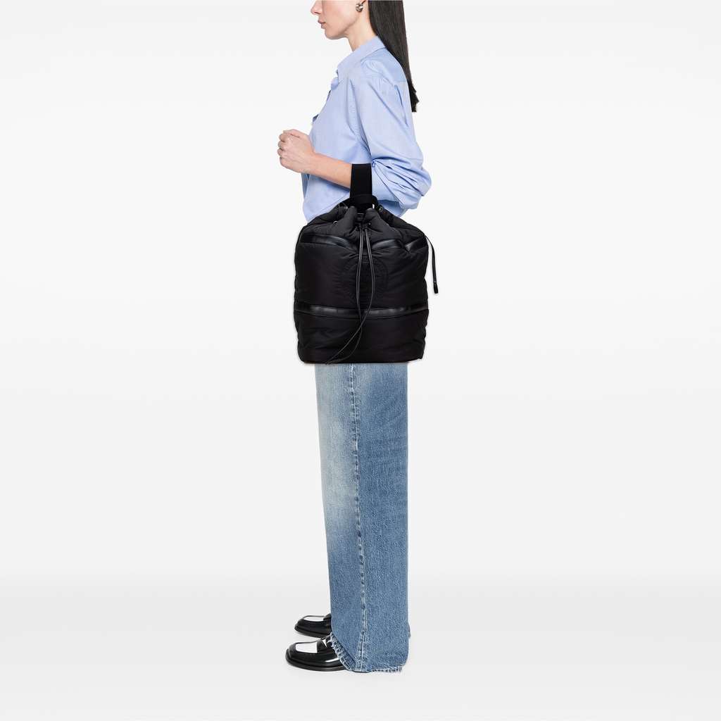 Saint Laurent Nylon Rive Gauche Drawstring Backpack - Image 12