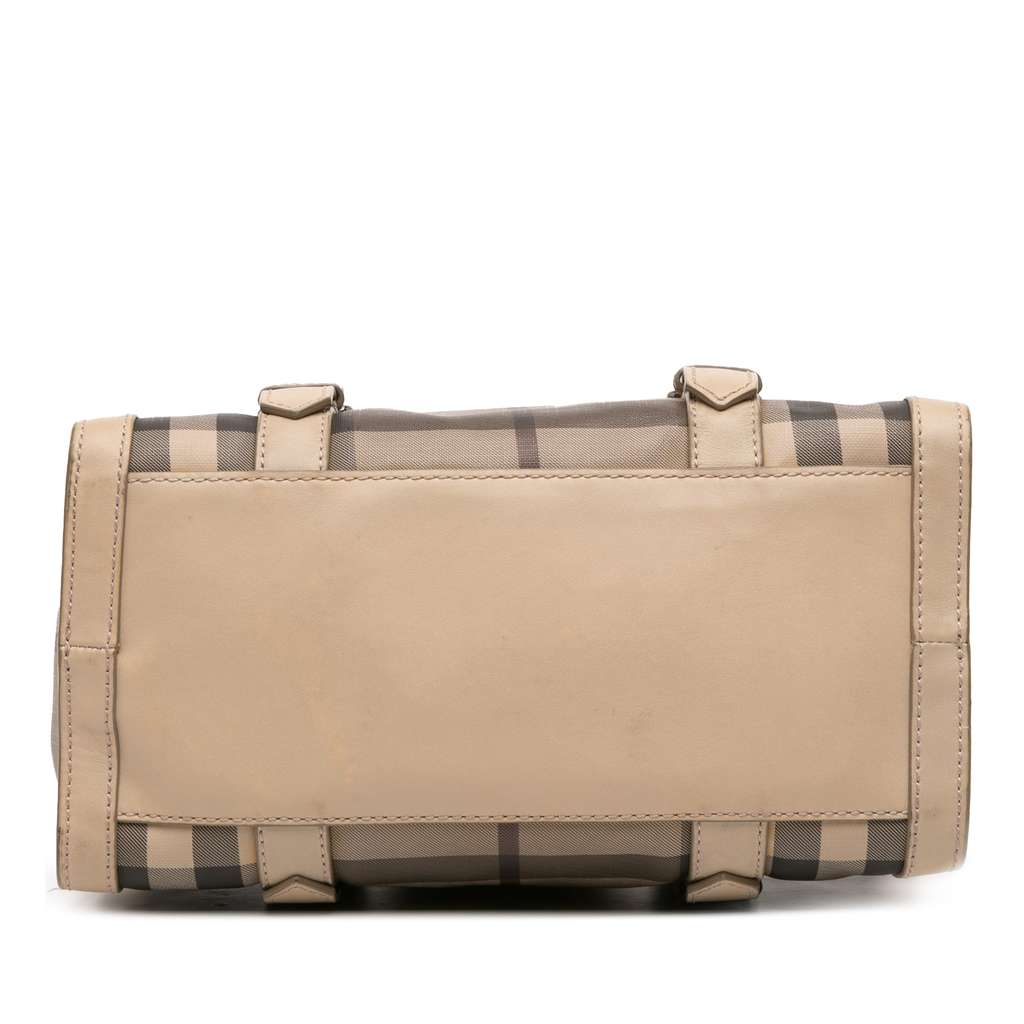Burberry Smoke Check Coated Canvas Chester Boston Bag - 3