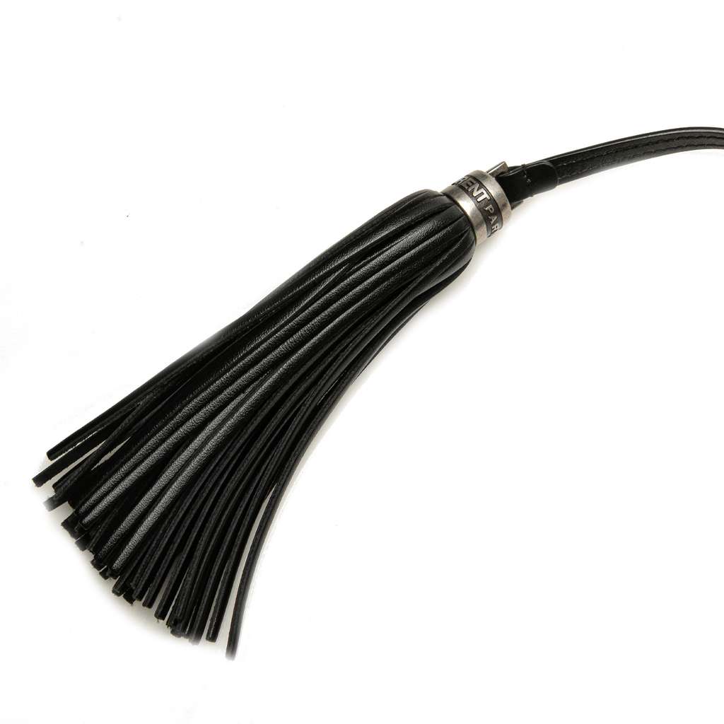 Saint Laurent Cracked Shiny Calfskin Matelasse Tassel Monogram Lou Camera Bag - Image 10