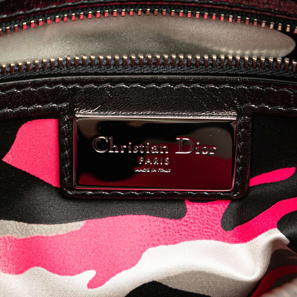 Dior Anselm Reyle Medium Metallic Lambskin Cannage Lady Dior - 5