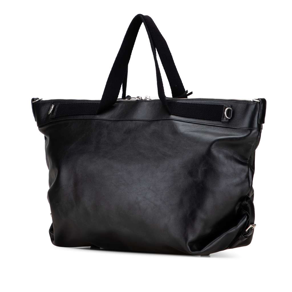 Saint Laurent Large Leather ID Convertible Tote - 2