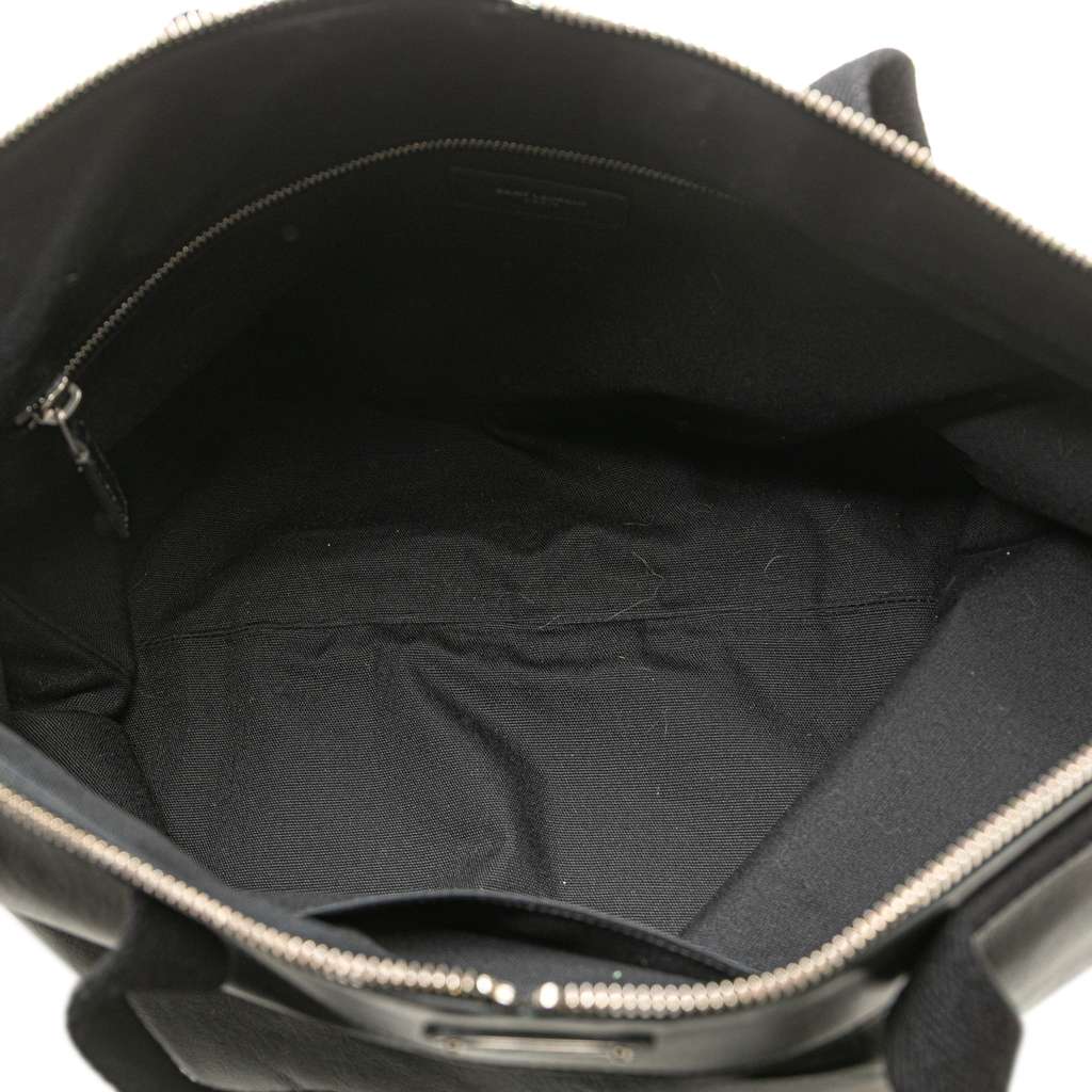 Saint Laurent Large Leather ID Convertible Tote - 4