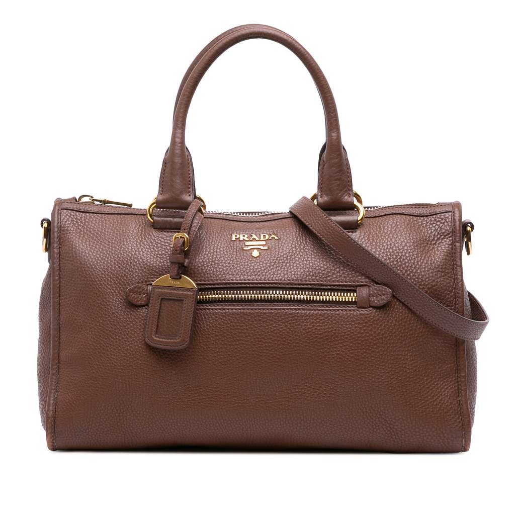 Prada Vitello Phenix Zip Top Satchel