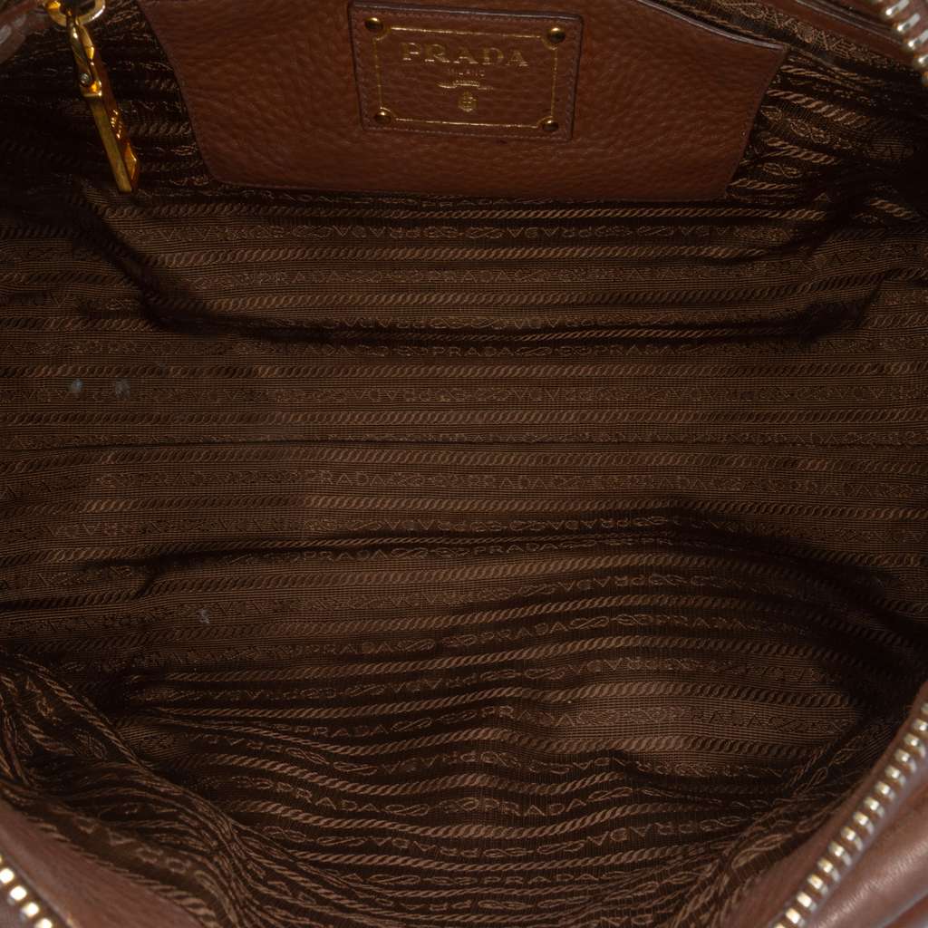 Prada Vitello Phenix Zip Top Satchel - 4