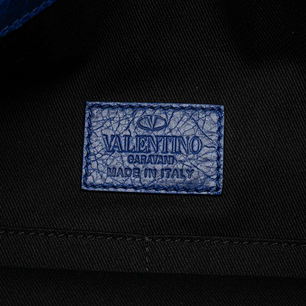 Valentino Leather Rockstud Turnlock Tote - Side view