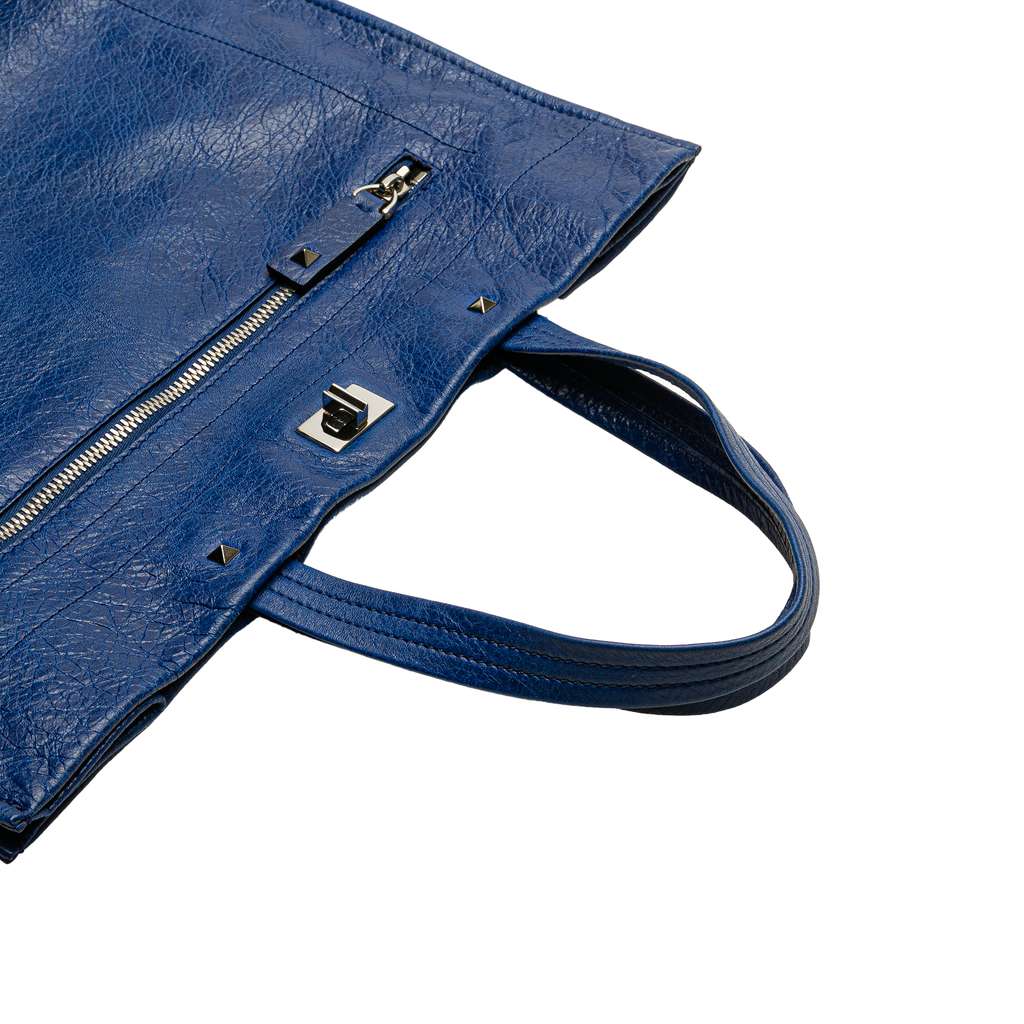 Valentino Leather Rockstud Turnlock Tote - Image 11