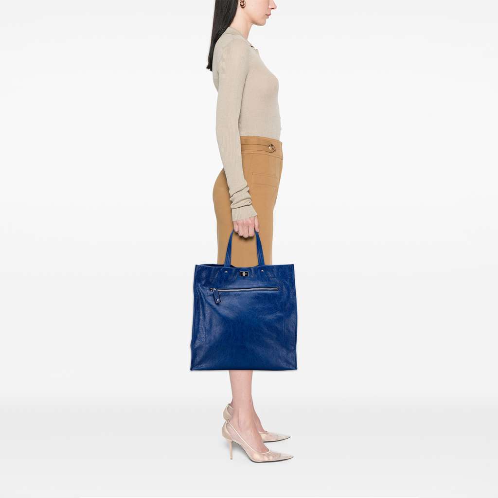 Valentino Leather Rockstud Turnlock Tote - Image 12