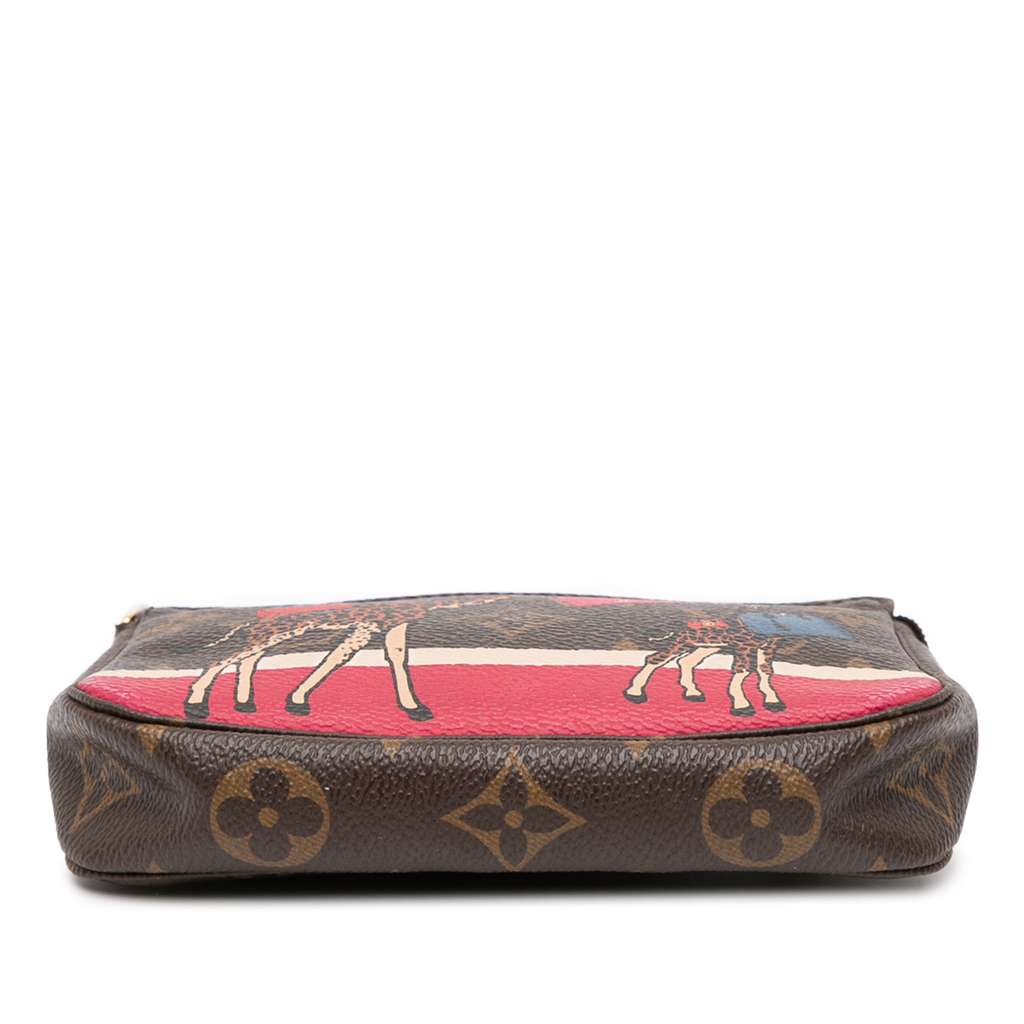 Louis Vuitton Monogram Giraffe Christmas Mini Pochette Accessoires - Image 6