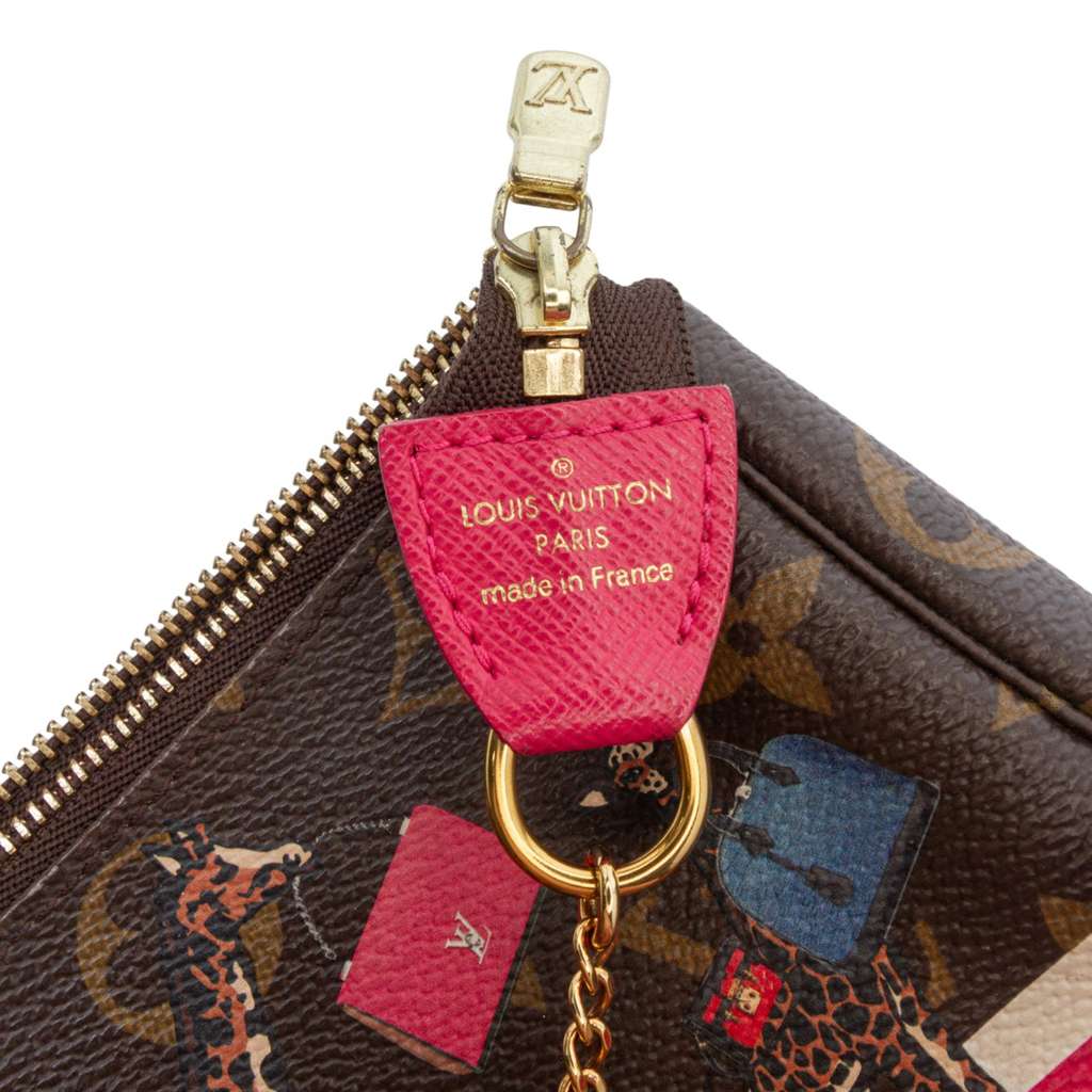 Louis Vuitton Monogram Giraffe Christmas Mini Pochette Accessoires - Side view