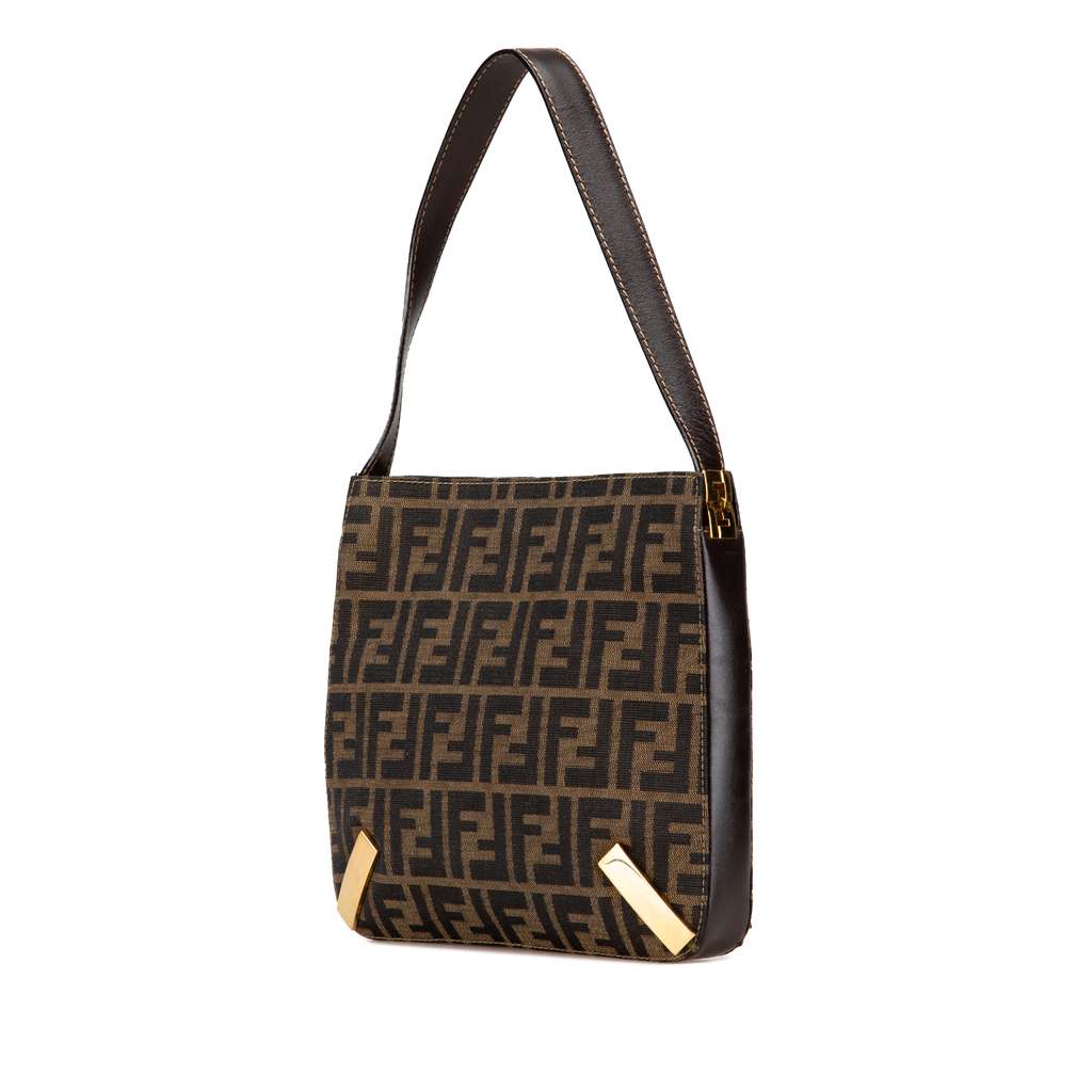 Fendi Zucca Canvas Shoulder Bag - 2