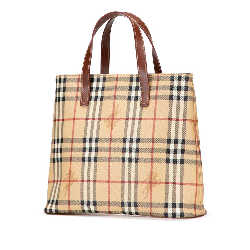 Burberry Haymarket Check Coated Canvas Tote - 2
