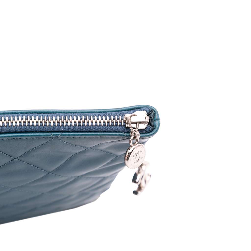 Chanel CC Quilted Lambskin Multi Zip Clutch - Image 11