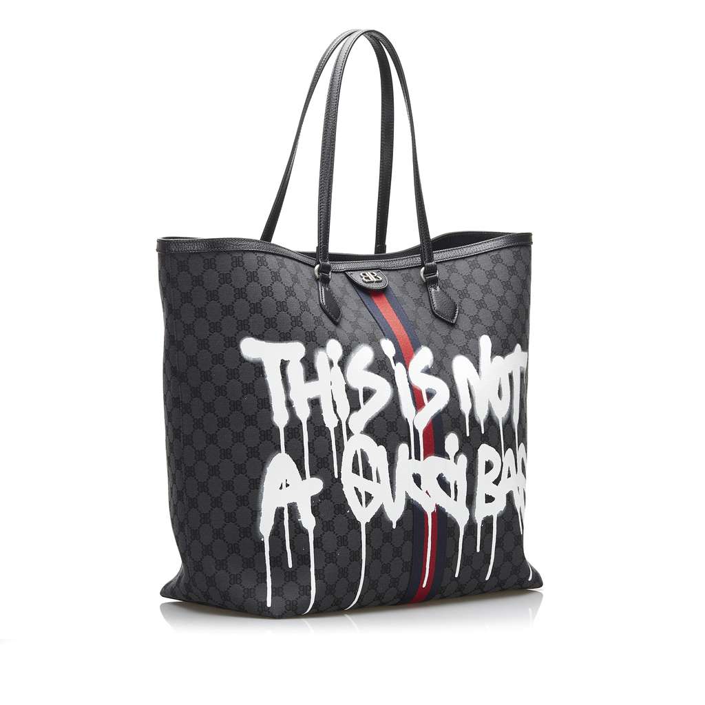 Balenciaga The Hacker Project Graffiti BB Supreme Tote - 2