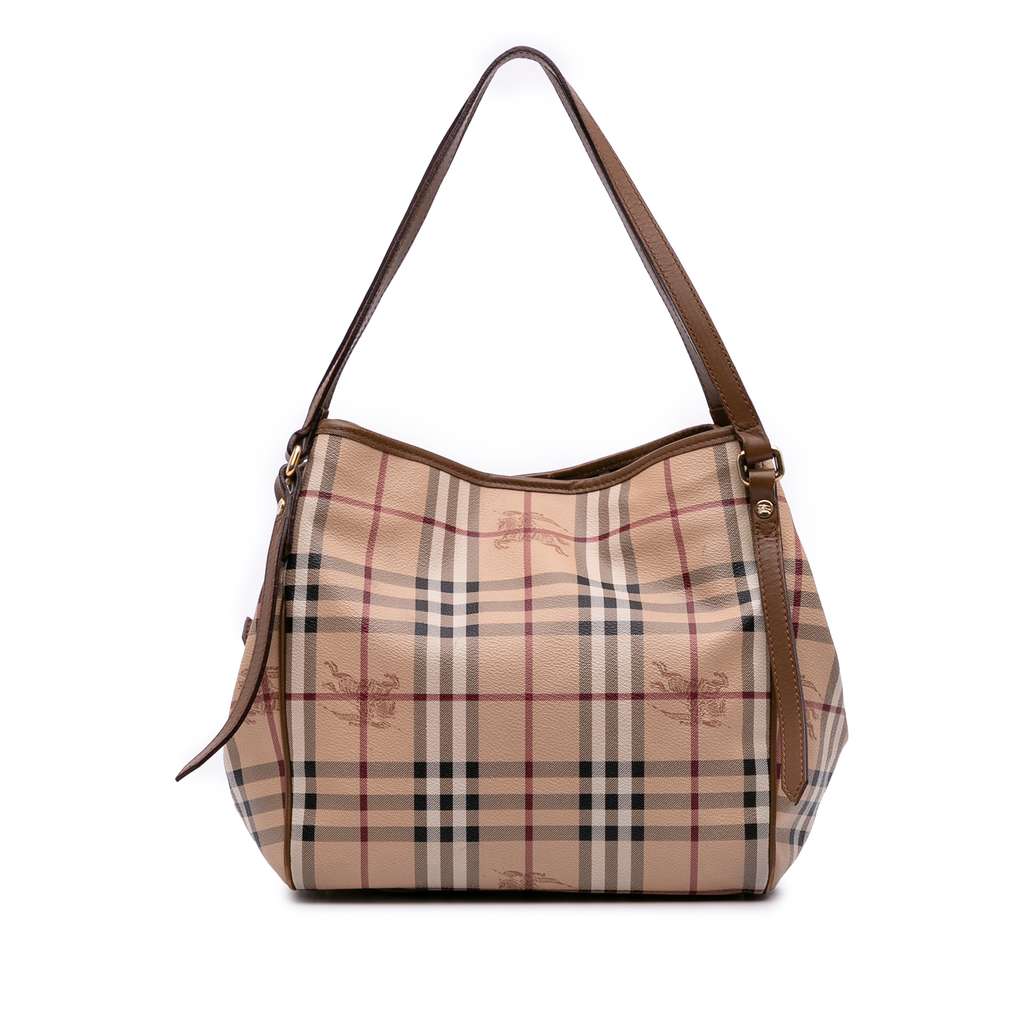 Burberry Small Haymarket Check Coated Canvas Canterbury Tote