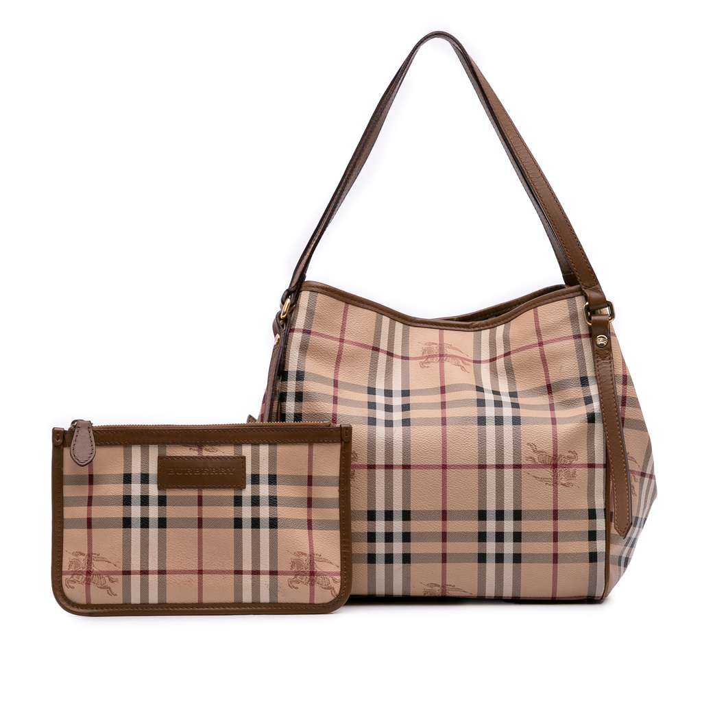Burberry Small Haymarket Check Coated Canvas Canterbury Tote - Image 14