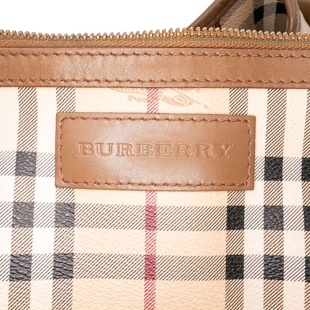 Burberry Small Haymarket Check Coated Canvas Canterbury Tote - Side view